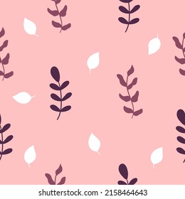 Botanischer Satz von Vektorwandzeichnungen. Blumenmuster und Blattmuster mit abstrakter Form Vektor-Illustration.Braun Beige weiße Kaffeeblätter