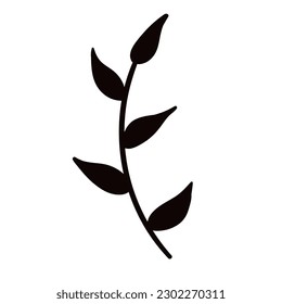 Botanischer Satz von Vektorwandzeichnungen. Blumenmuster und Blattmuster mit abstrakter Form Vektor-Illustration.Braun Beige weiße Kaffeeblätter