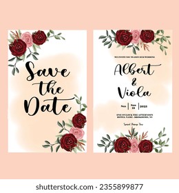 Botanical Simplicity Expressing Love with Floral Invitations