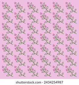 Botanical Spring Summer Design Pattern Vector