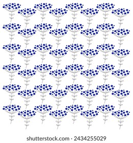 Botanical Spring Summer Design Pattern Vector