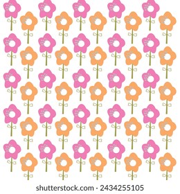 Botanical Spring Summer Design Pattern Vector