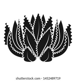 Botanical succulent icon. Simple illustration of botanical succulent vector icon for web design isolated on white background