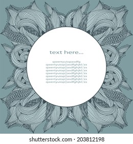 Botanical template. Vector illustration for greeting card, banner, cover etc.