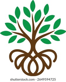 Botanical Tree Icons for Creative Projects