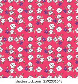 Botanical trendy seamless pattern. Flower and leaves abstract shape doodle art design for print, wallpaper, clipart, wall art for home decoration