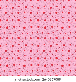 Botanical trendy seamless pattern. Flower and leaves abstract shape doodle art design for print, wallpaper, clipart, wall art for home decoration