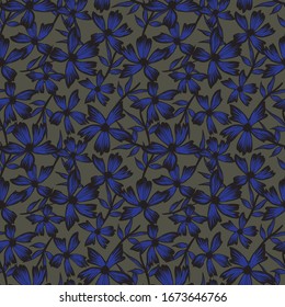 Botanical tropical Floral seamless Pattern for fashion prints, swimwear, backgrounds, websites, wallpaper, crafts