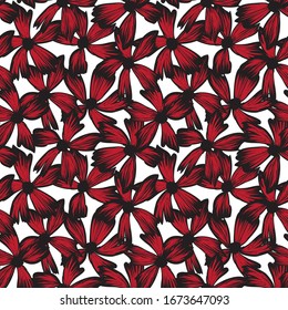 Botanical tropical Floral seamless Pattern for fashion prints, swimwear, backgrounds, websites, wallpaper, crafts