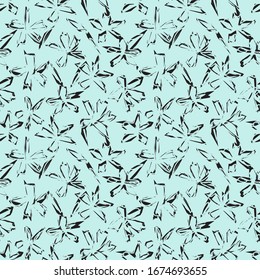 Botanical tropical Floral seamless Pattern for fashion prints, swimwear, backgrounds, websites, wallpaper, crafts
