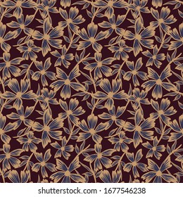 Trama tropical floral sin fisuras para impresiones de moda, ropa de baño, fondos, sitios web, papel pintado, artesanía