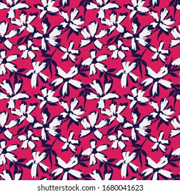 Botanical tropical Floral seamless Pattern for fashion prints, swimwear, backgrounds, websites, wallpaper, crafts