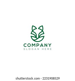 botanical vector art logo design  