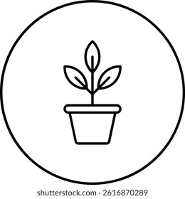 Botanical vector icon. Can be used for printing, mobile and web applications.