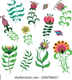 Botanical vector illustration. Graphic design elements for your logotype and identety