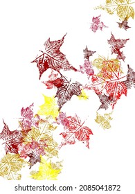 botanical vertical border. background consist of sprouts. hand-drawn.