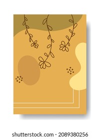 botanical wall art vector design. suitable for modern home design interior, home furniture, etc.