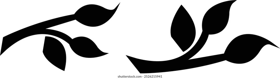 Conjunto de Vector de arte de pared botánico. dibujo de arte de línea de follaje con color negro. Diseño Abstractas del arte vegetal para las impresiones enmarcadas de la pared, impresiones de la lona, cartel, decoración casera, cubierta, Fondo de pantalla.