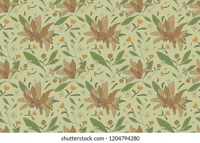 Botanical wallpaper Old