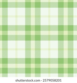 Botanical-Inspired Checkered Pattern in Green Shades
