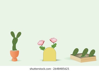 Botanicals Mini Collectibles set, vector illustration design background