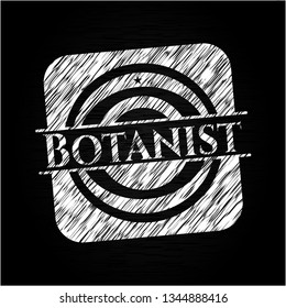 Botanist chalk emblem
