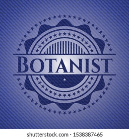 Botanist with jean texture. Vector Illustration. Detailed.