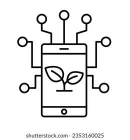 Botany app vector icon which can easily modify or edit

