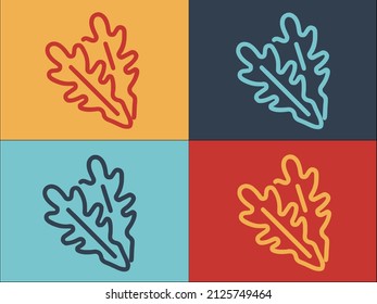 Botany Arugula Logo Template, Simple Flat Icon of organic,botany,plant