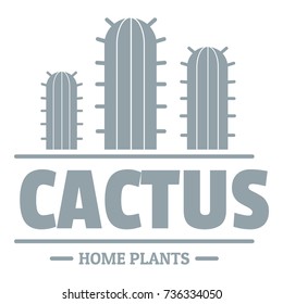 Botany cactus logo. Simple illustration of botany cactus vector logo for web