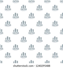 Botany cactus pattern vector seamless repeat for any web design