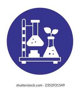 Icono de vector químico botánico que puede fácilmente modificar o editar

