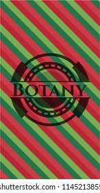 Botany christmas badge.