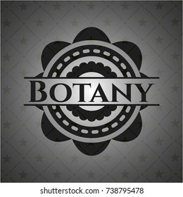 Botany dark emblem. Retro