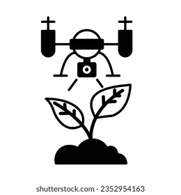 Botany drone defence vector icon which can easily modify or edit

