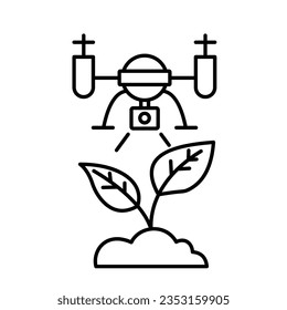 Botany drone defence vector icon which can easily modify or edit

