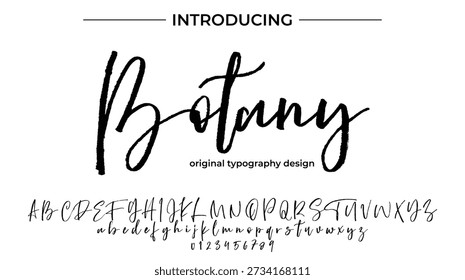 Botany - Elegante Schrift für glattes handgeschriebenes Design und kreative Typografie