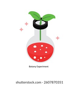 Botany Experiment Concept isometric Style Illustrations. Eps 10 File