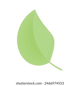 Icono de la hoja verde de la botánica Caricatura de la hoja verde de la botánica.