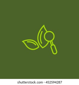 Botany icon flat.