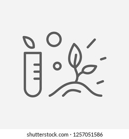 Botany icon line symbol. Isolated vector illustration of  icon sign concept for your web site mobile app logo UI design.