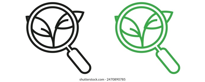 Botany icon mark in filled style