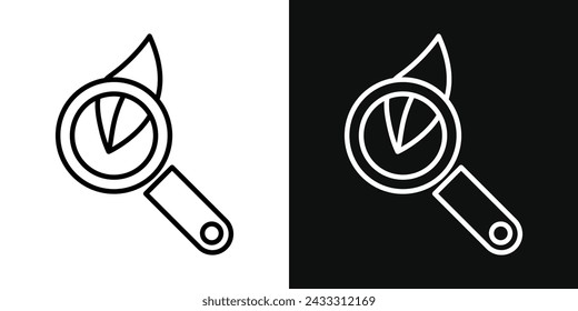 Conjunto de iconos de botánica. Ilustración vectorial
