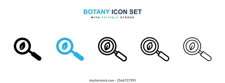 Botany icons vector collection pack.