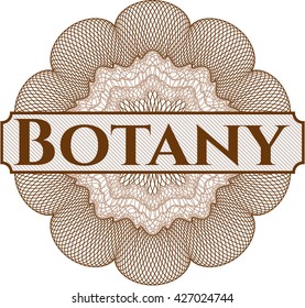 Rosette im Botanik-Stil