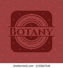 Botany realistic red emblem