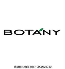 botany simple logo vektor design