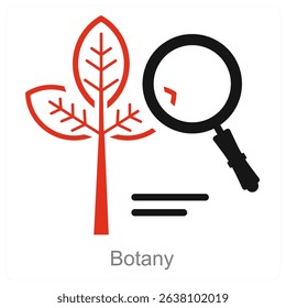 Botany vector icon concept design