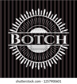 Botch silvery shiny badge