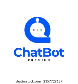 AUTOMATIZACIÓN DE BURBUJAS DE CHAT DE BOTÓN TECNOLOGÍA DE LOGO ROBOT ILUSTRACIÓN DE ICONOS VECTOR